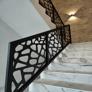 نرده سی ان سی راه پله مدرن