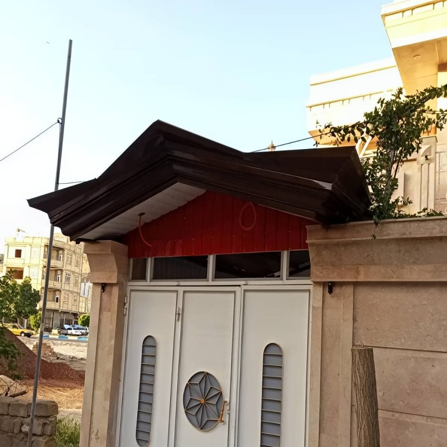 آردواز دکوراتیو نمای ساختمان با فریم فلزی تراز