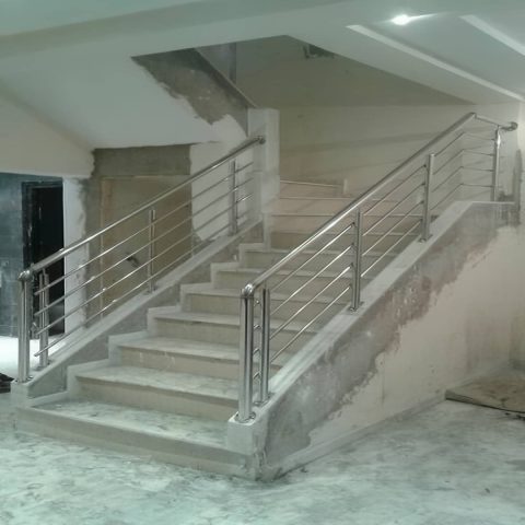 نرده استیل مدرن راه پله