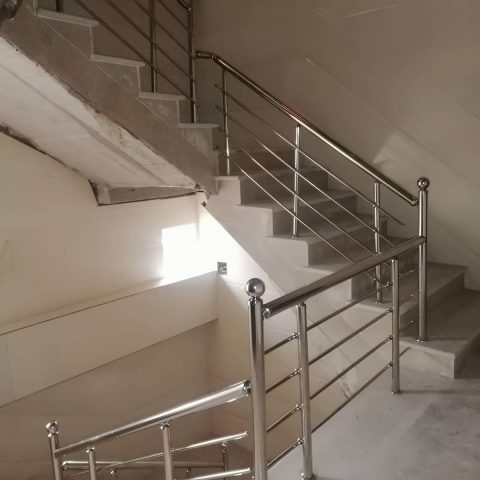 نرده استیل طلایی لوکس