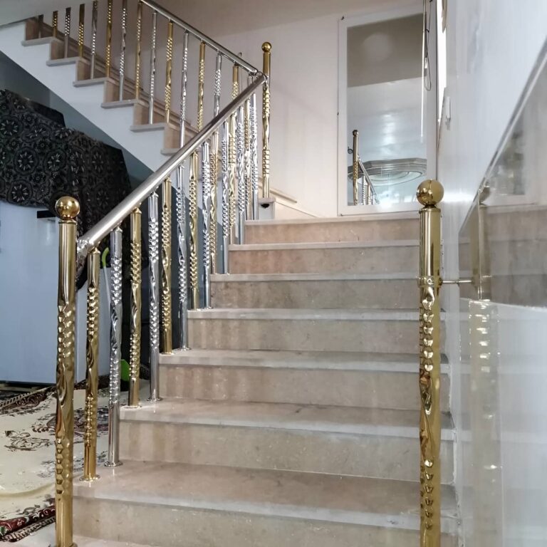 نرده شیشه‌ای استیل مدرن