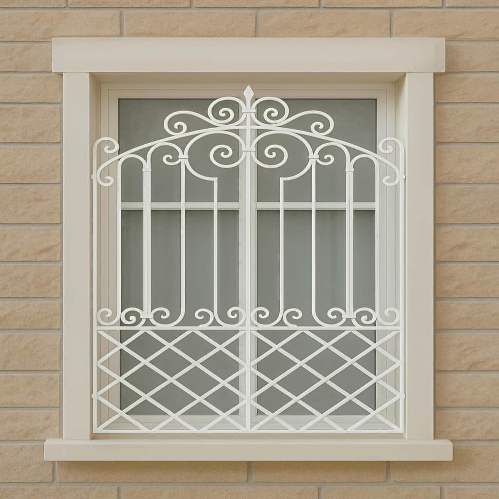 خرید حفاظ پنجره طرح دار لیزری با پنل یکپارچه