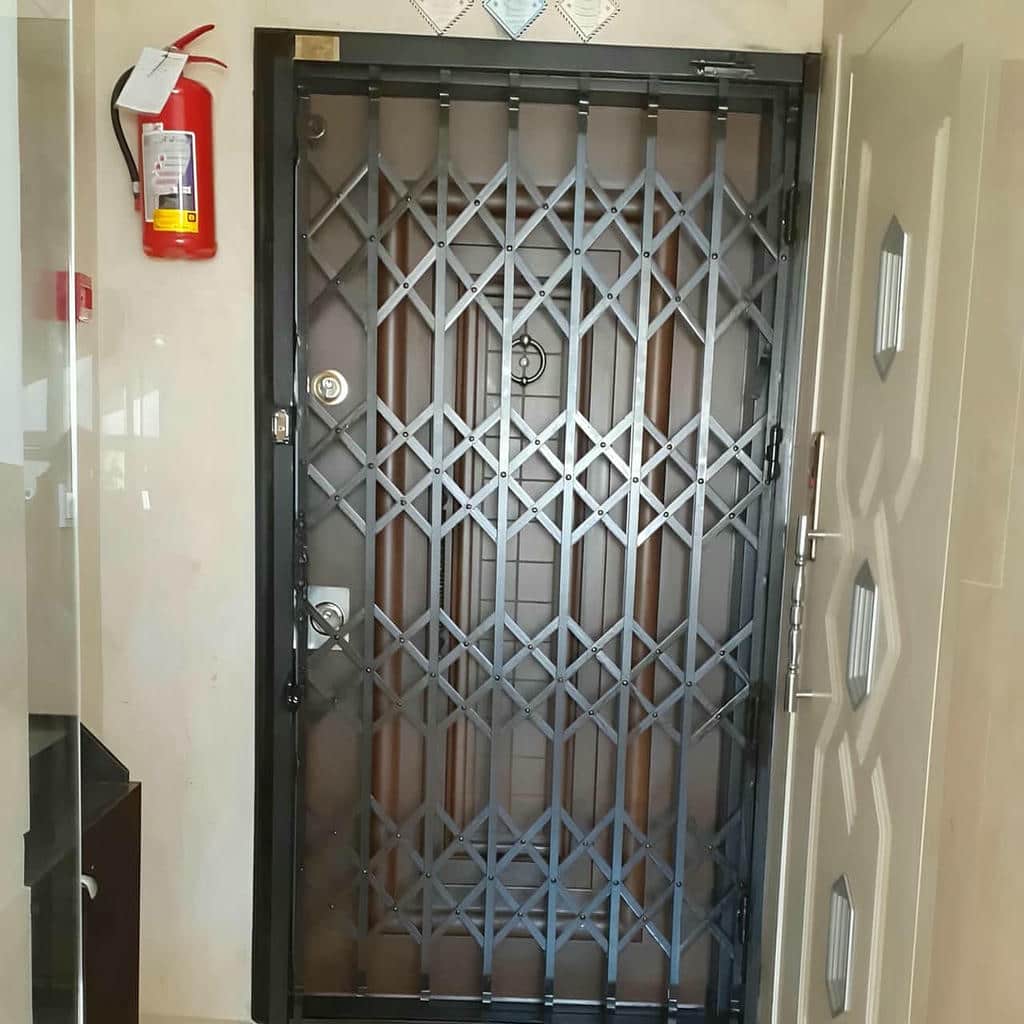 قیمت حفاظ درب ضد سرقت فلزی بر اساس متریال