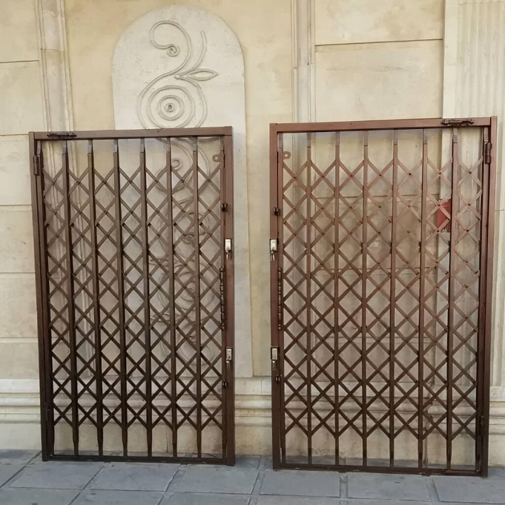 نصب حفاظ آکاردئونی لوزی تسمه پهن یک‌طرفه