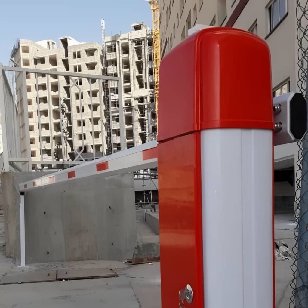 نصب راهبند فروشگاهی پارکینگ طبقاتی روی رمپ