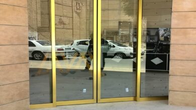 12 مدل درب اتوماتیک شیشه ای لولایی سنسوردار
