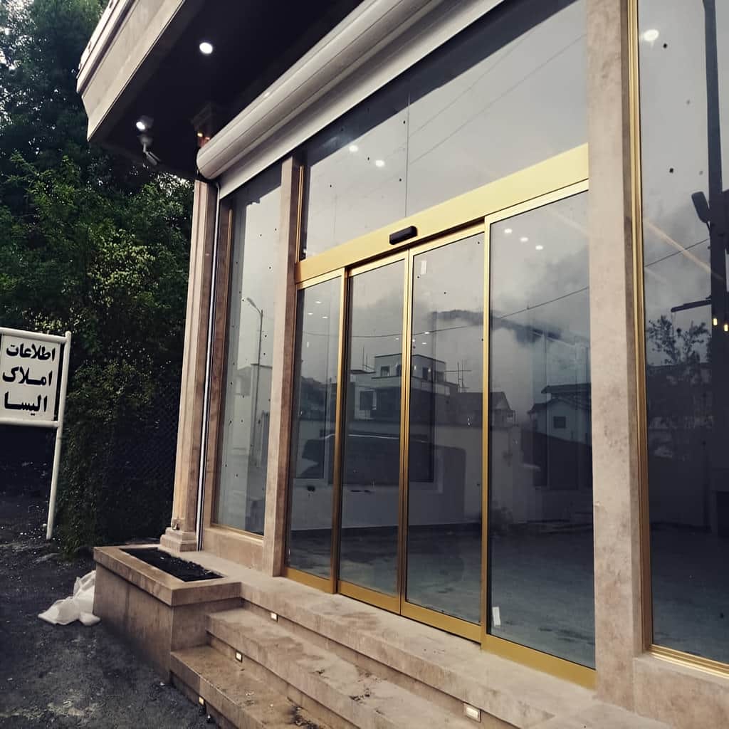 قیمت درب اتوماتیک شیشه ای موتور آرام بر اساس قطعات
