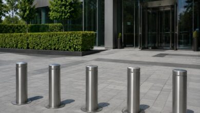 9 مدل راهبند ستونی بولارد امنیتی