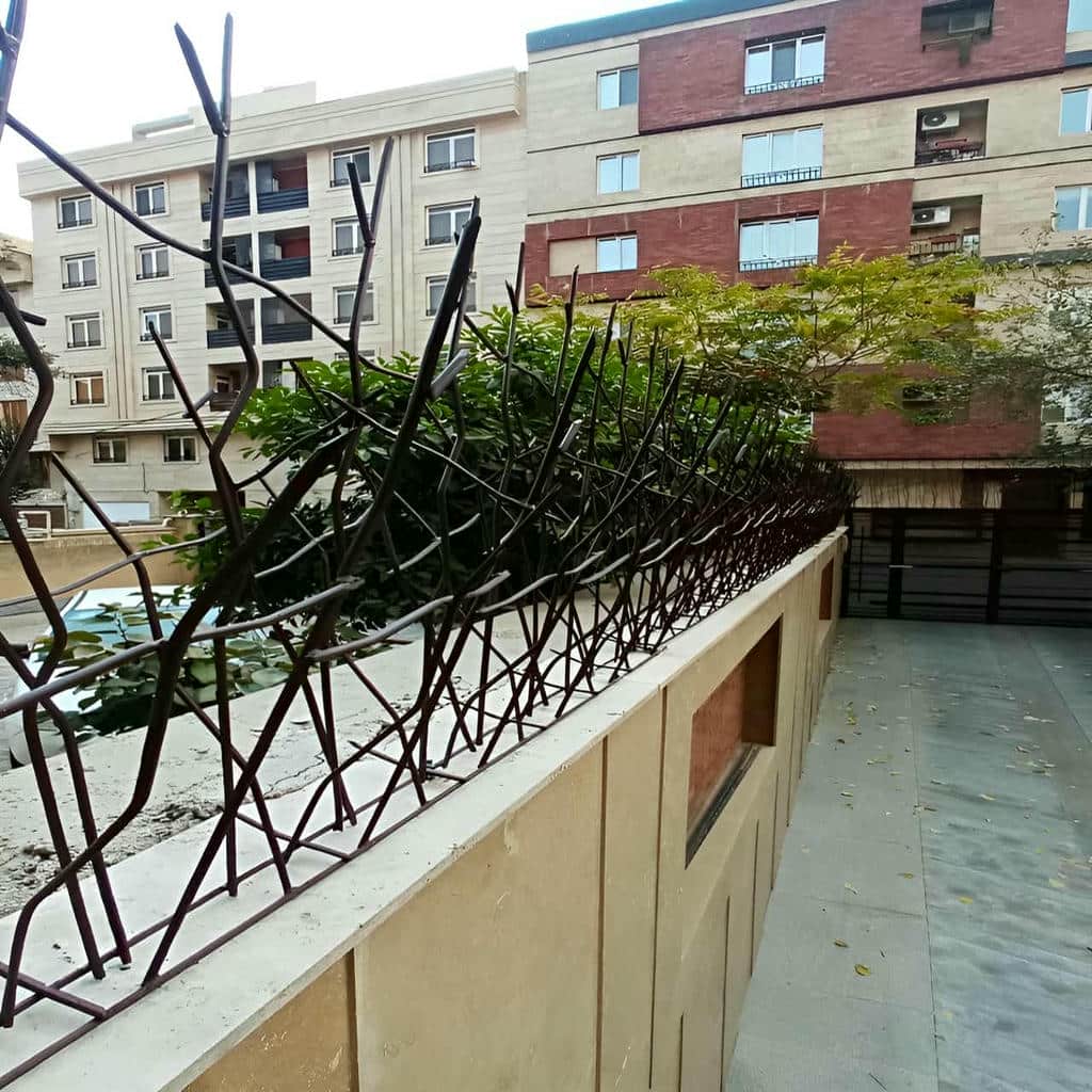 خرید حفاظ شاخ گوزنی میلگرد خمکاری برای دیوار کوتاه
