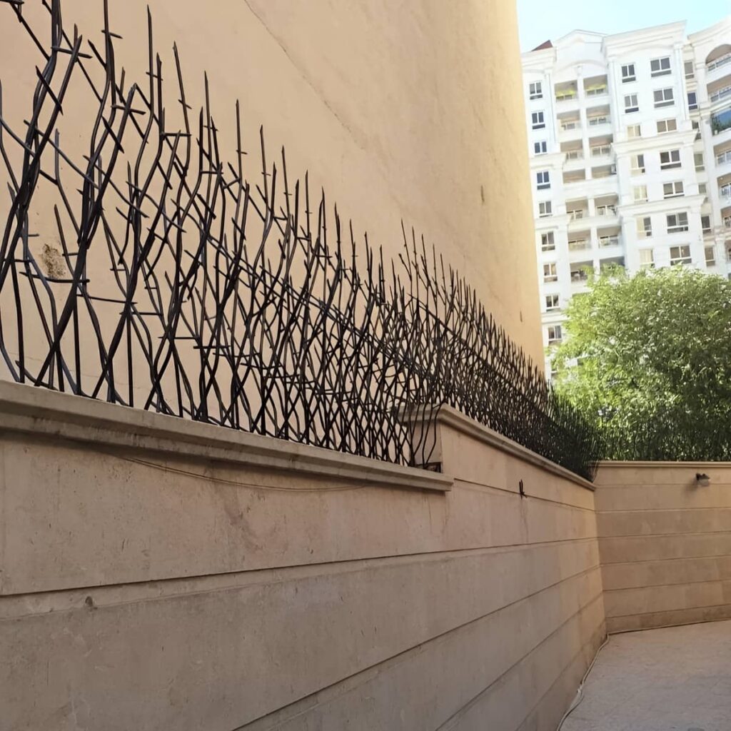 خرید حفاظ دیوار ضد سرقت میلگردی متناسب با ارتفاع دیوار