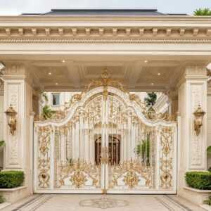 10 مدل درب حیاط CNC پنل مشبک