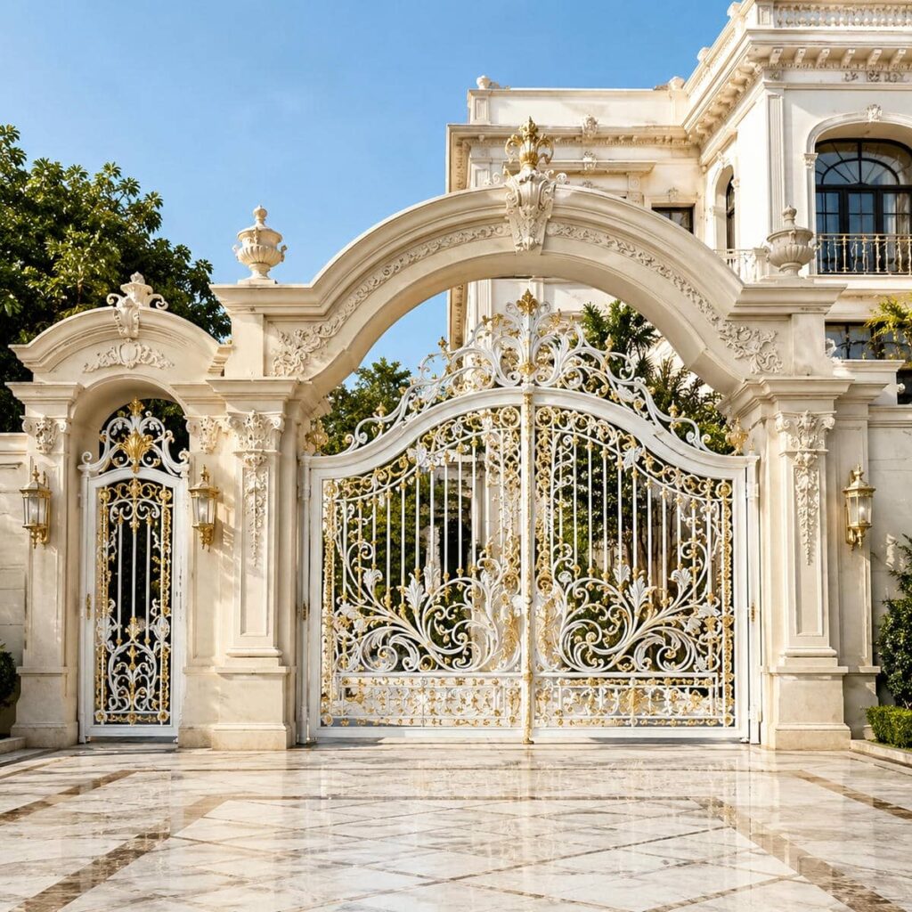 اجرای درب پارکینگ ساده پروفیلی ریلی
