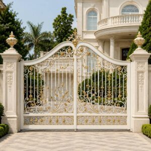 9 نمونه درب پارکینگ کلاسیک کتیبه دار