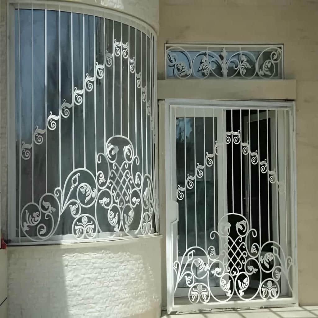 ساخت حفاظ پنجره پروفیلی قوطی آهنی با کلاف میانی