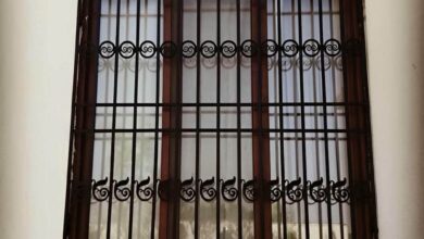 9 نمونه حفاظ پنجره آهنی پروفیلی طبقه همکف