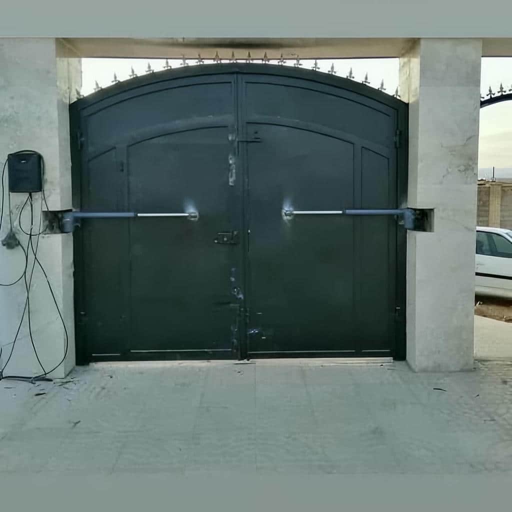 ساخت درب پارکینگ جک دار بازویی سفارشی