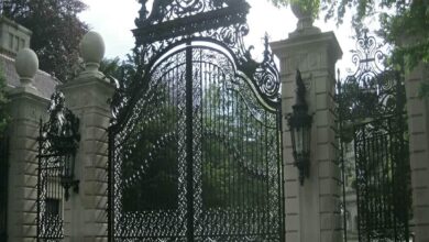 13 مدل درب حیاط کشویی ریل زمینی