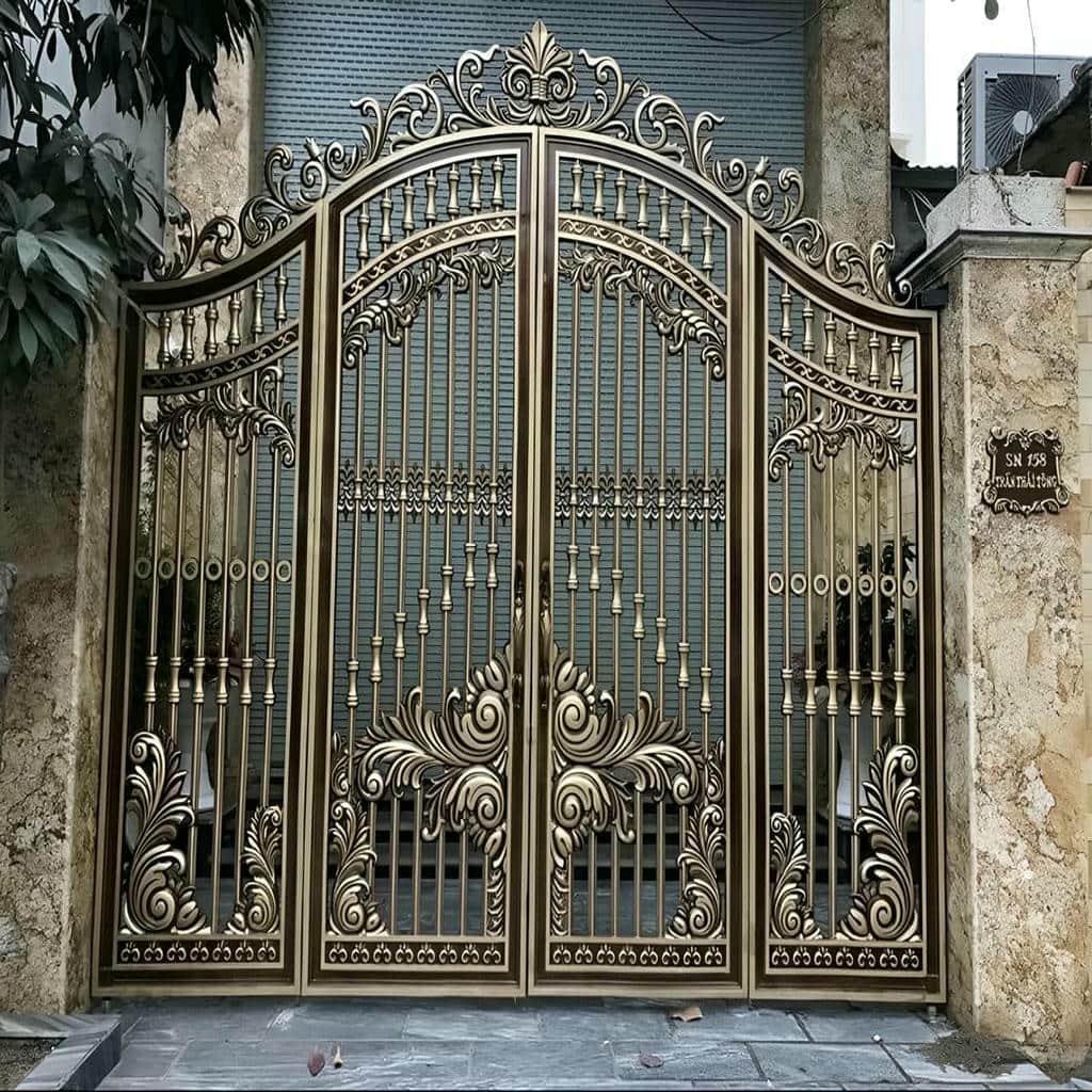 مقایسه درب حیاط پروفیلی کلاف دار تک و دوبل