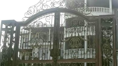 11 مدل درب پارکینگ دو لنگه عریض