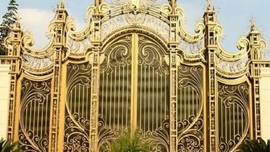 11 مدل درب فلزی دو لنگه پارکینگ