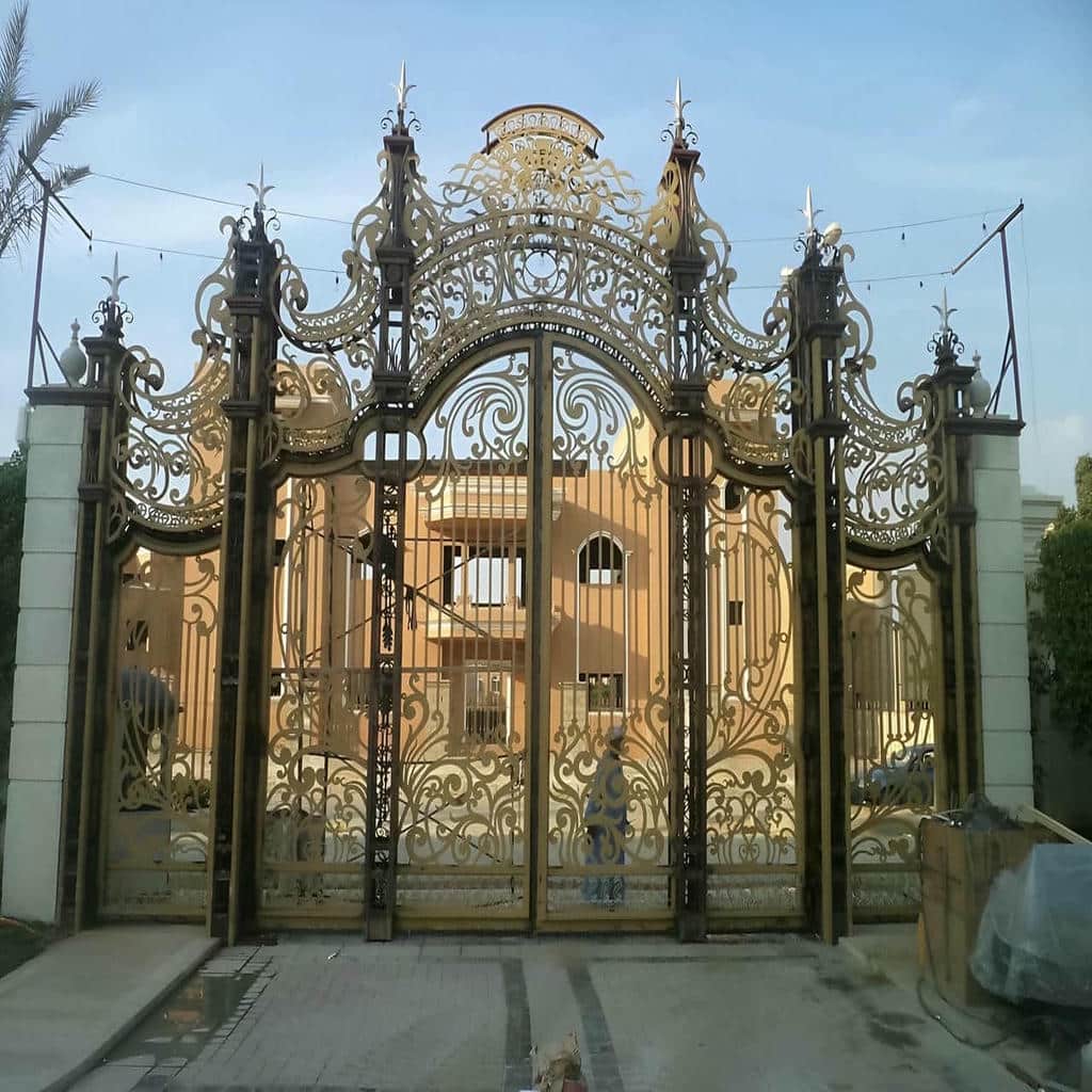 ساخت درب مشبک نورگیر با پروفیل خطی