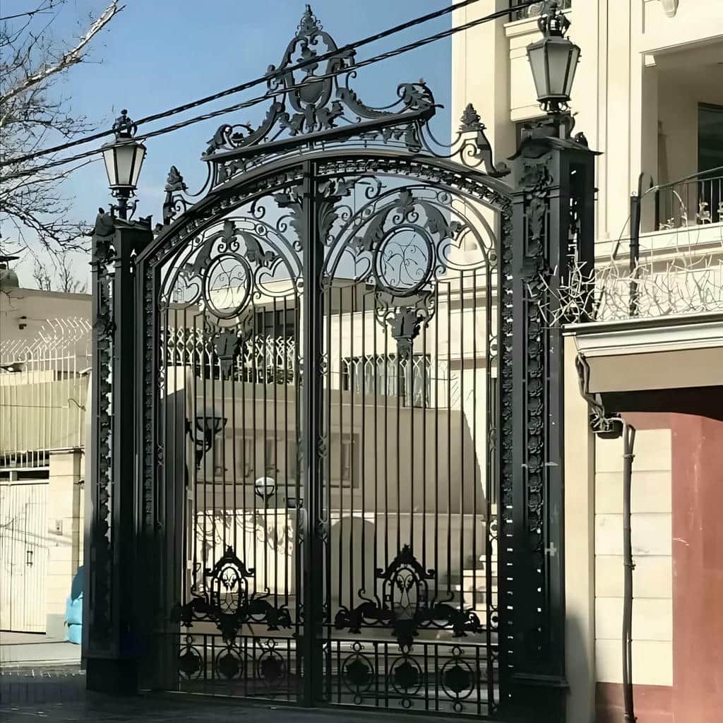 تولید درب حیاط برش لیزری هندسی دو لایه