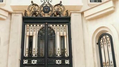 6 طرح درب فلزی مدرن پنل مشبک