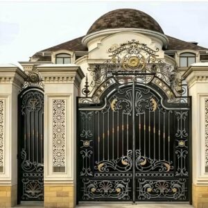 13 مدل درب حیاط نمای آجری