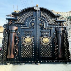 11 طرح درب حیاط ریلی ماشین رو
