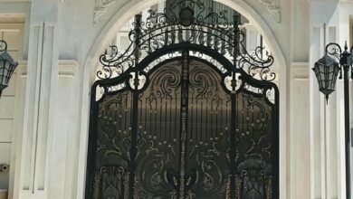 9 مدل درب فلزی ساختمان ورودی اصلی