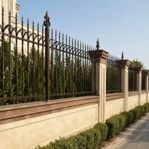 6 طرح حفاظ دیوار ویلا نمای سنگی