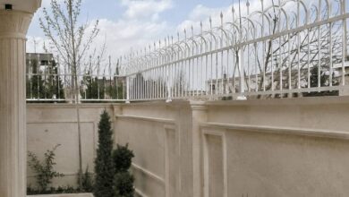 6 طرح حفاظ دیوار ویلایی مدرن طرح نیزه