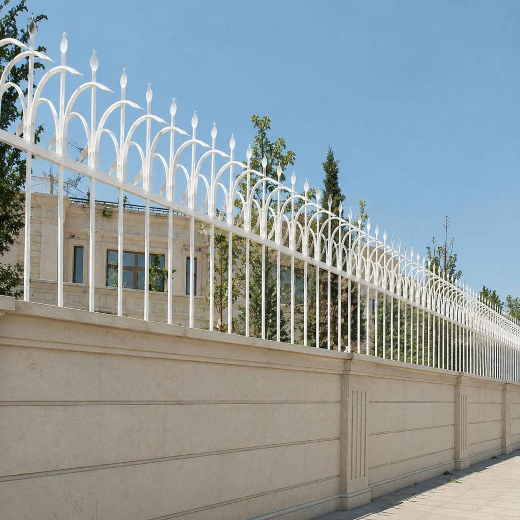 نصب نرده حفاظ دیوار روی شاسی ممتد