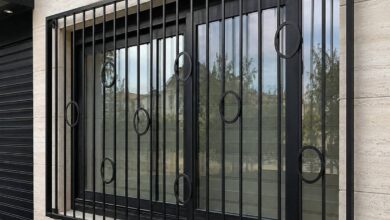 6 مدل حفاظ پنجره جای گلدان دار