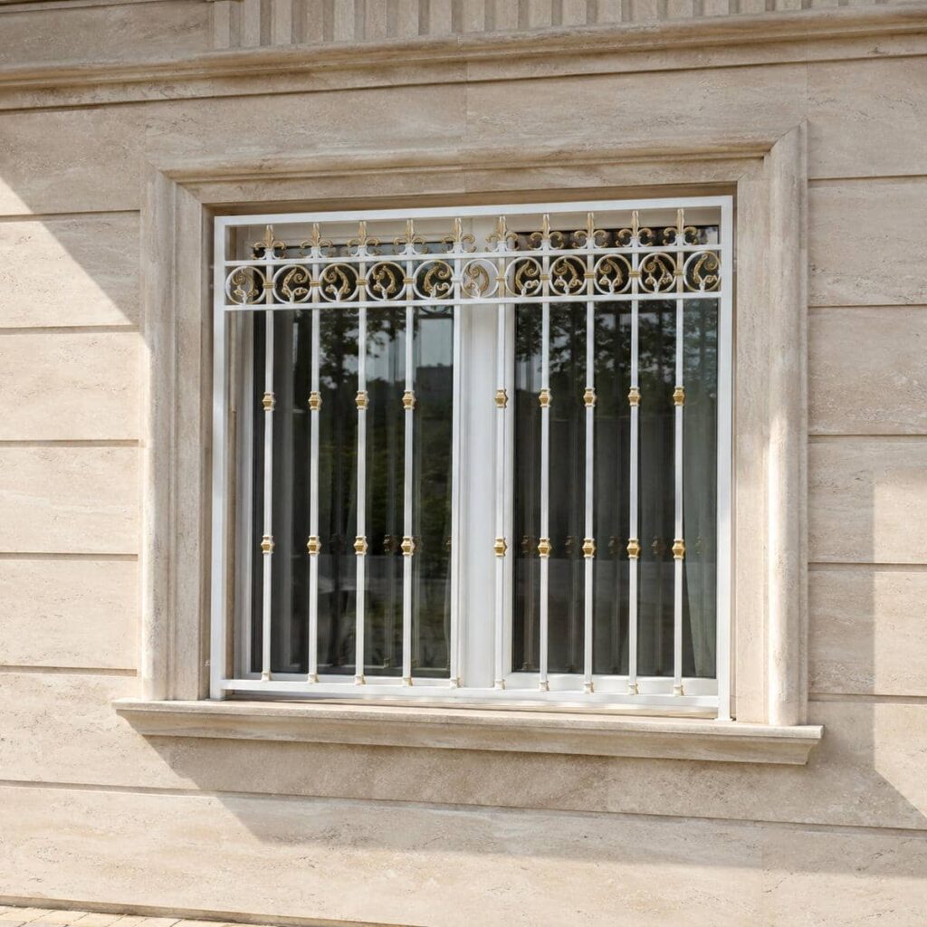 قیمت حفاظ پنجره آپارتمان طبقات پایین خلوت و متراکم
