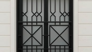 10 مدل حفاظ پنجره مدرن شبکه هندسی