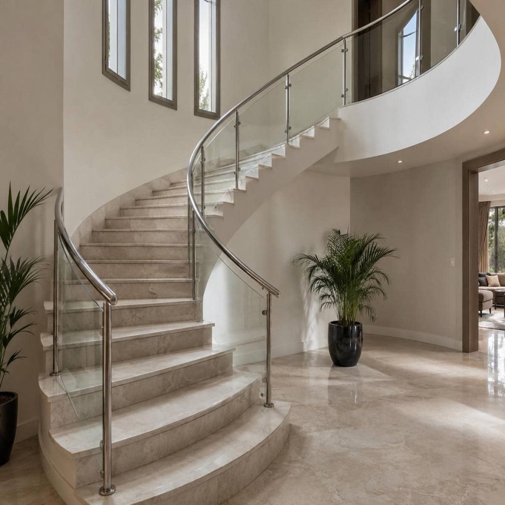 اتصالات فلزی نرده شیشه ای