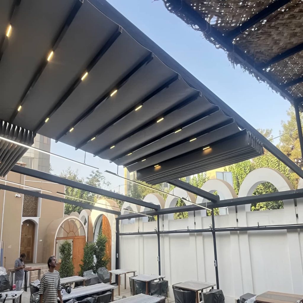 سقف متحرک فرفورژه ساختمان