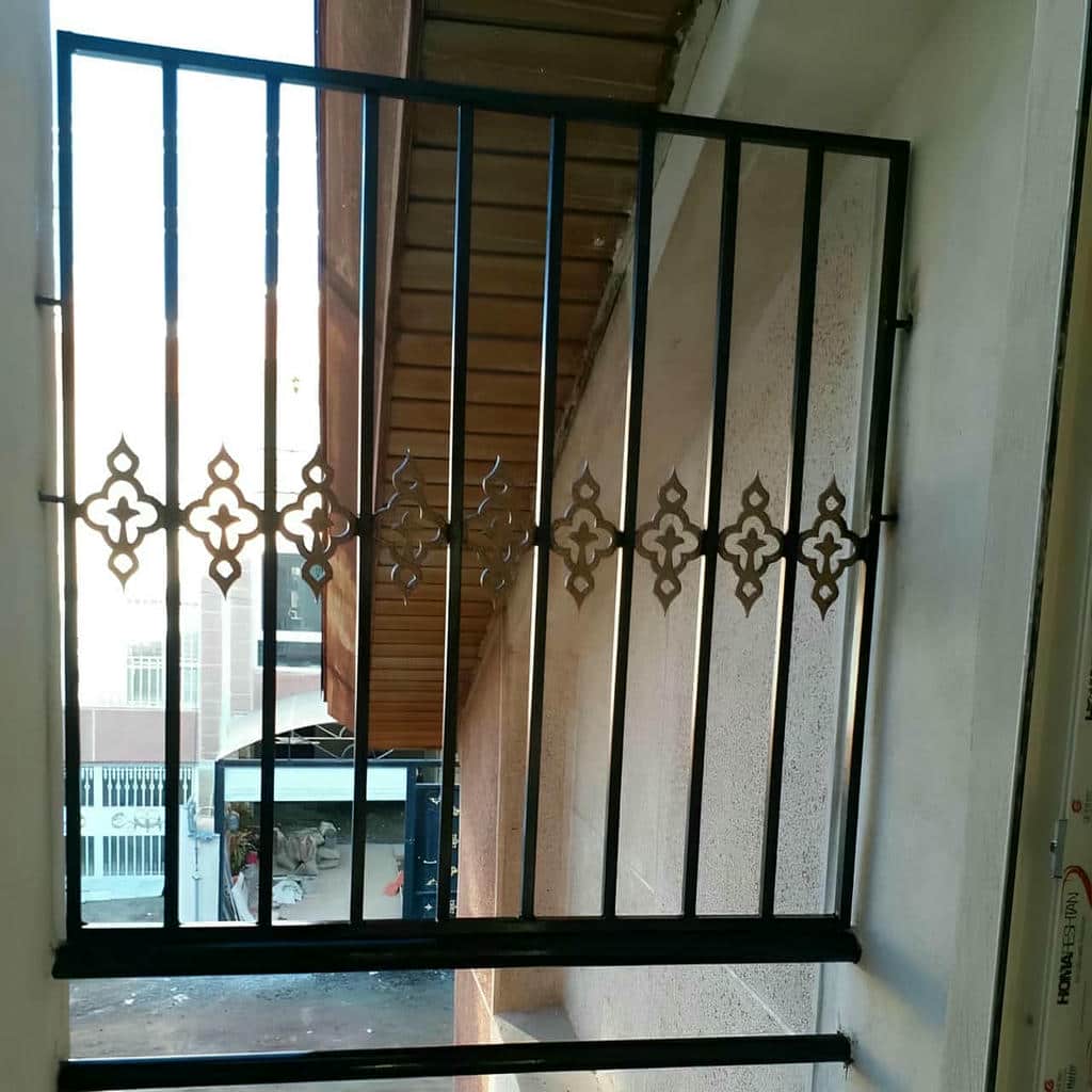 نرده پنجره آهنی مقاوم در برابر باد