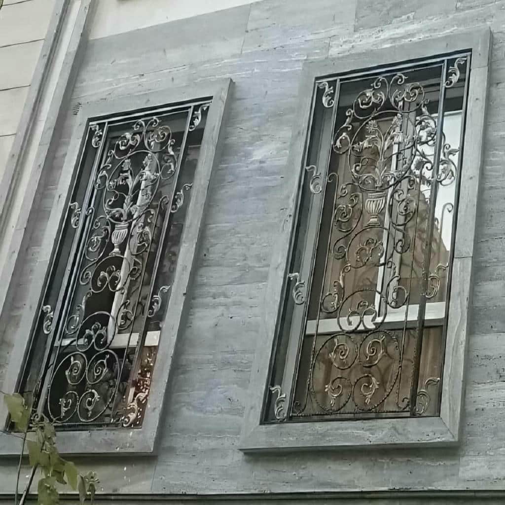 نرده پنجره سفارشی فلزی