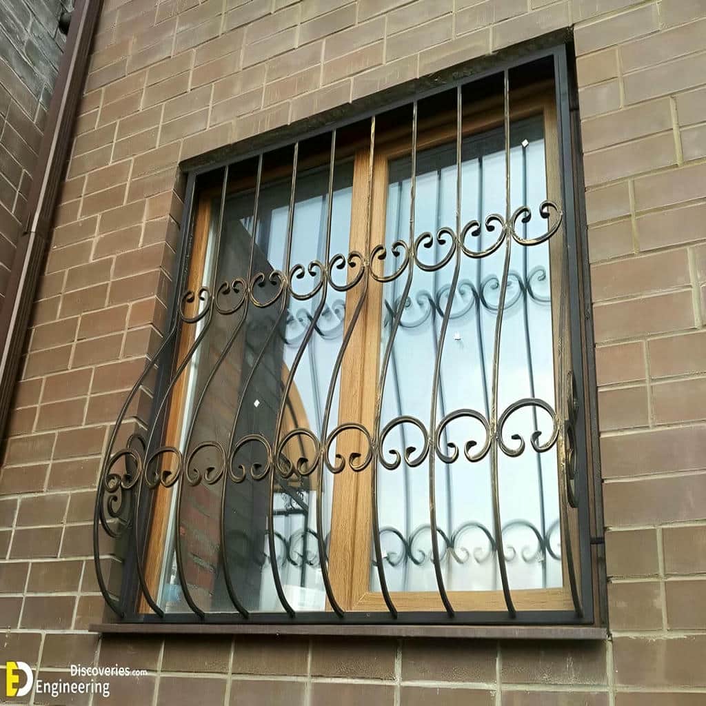 نرده پنجره فرفورژه ساختمان