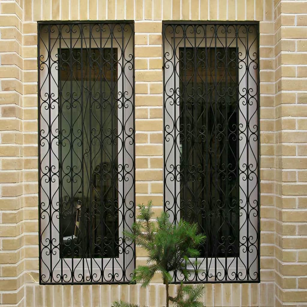 نرده پنجره آهنی برای نمای ویلایی