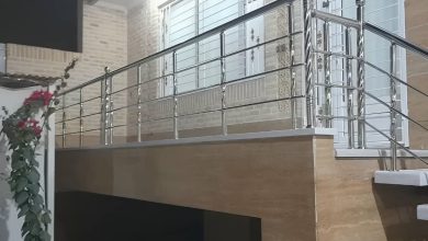 نرده پله مدرن با خطوط ساده