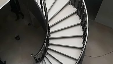 نرده استیل بالکن براق