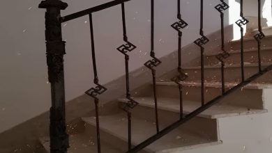 نرده فرفورژه بالکن با طرح کلاسیک