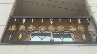 دست انداز راه پله فلزی داخلی