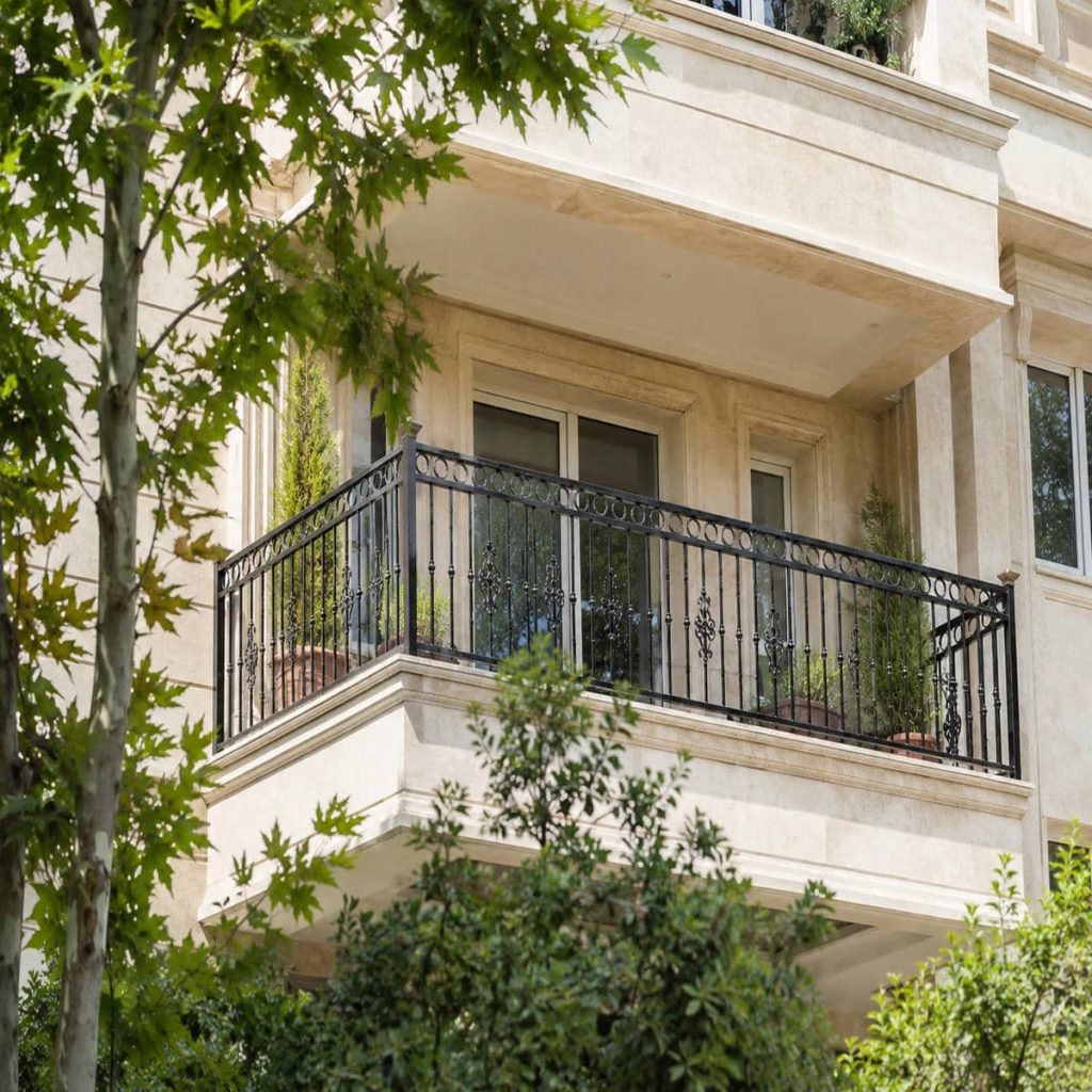 هندریل راه پله فلزی داخلی
